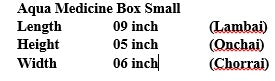 Aqua Medicine Box Small
