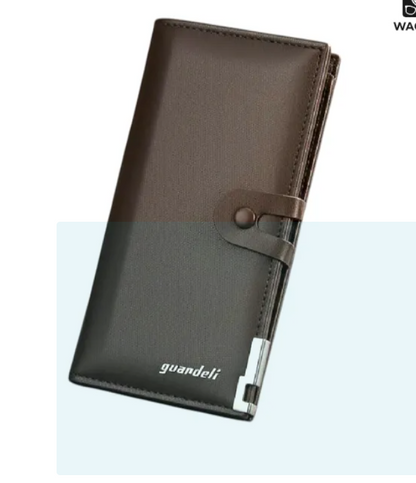 Faux Leather Mobile Long Wallet