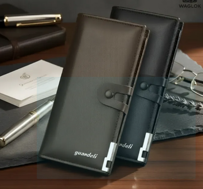 Faux Leather Mobile Long Wallet