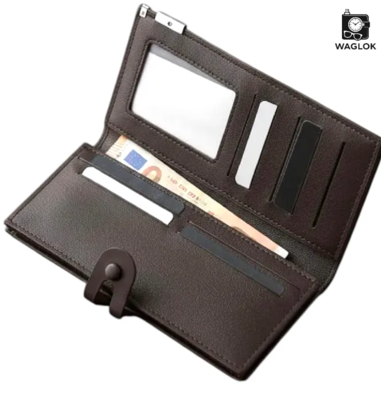 Faux Leather Mobile Long Wallet