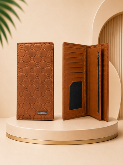 Premium Men’s Long Wallet – Stylish Leather Card Holder & Cash Organizer