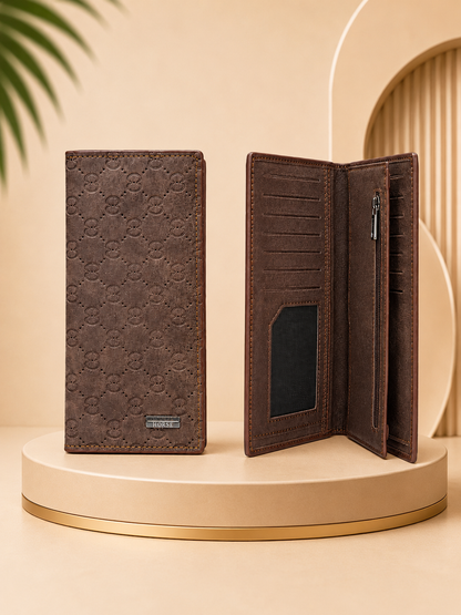 Premium Men’s Long Wallet – Stylish Leather Card Holder & Cash Organizer
