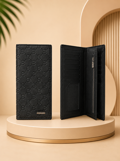Premium Men’s Long Wallet – Stylish Leather Card Holder & Cash Organizer