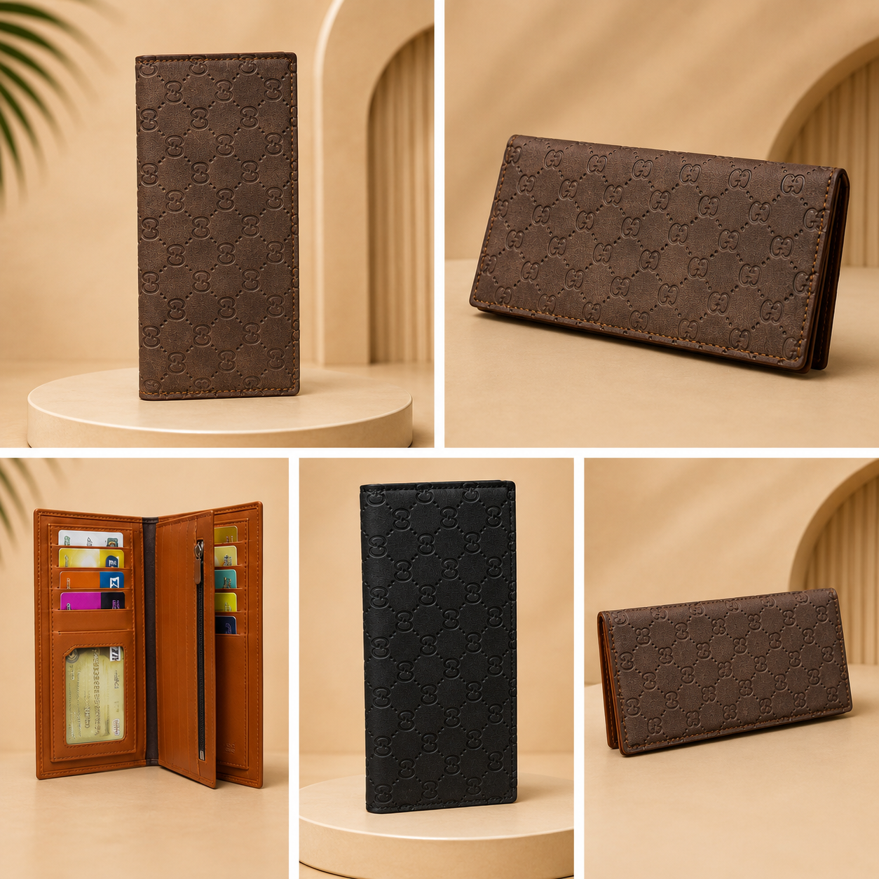 Premium Men’s Long Wallet – Stylish Leather Card Holder & Cash Organizer